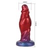 Power Monsters Shadow Behemoth – 22 cm Rippled Monster Silicone Dildo